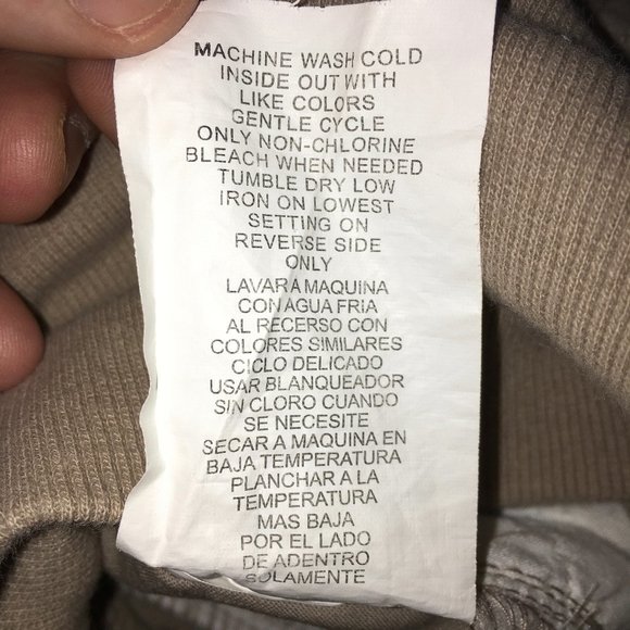 Jolt Maternity Juniors 3 Tan Cotton Blend Pull On Flat Front Flared Leg Khakis - Picture 9 of 11